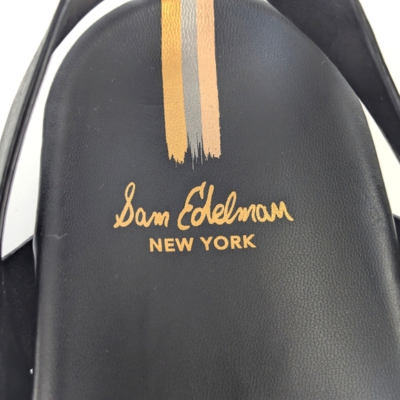 NEW Sam Edelman Eleanora Ankle Strap Gladiator Lug Sole Black Sandal Siz… - Picture 12 of 16